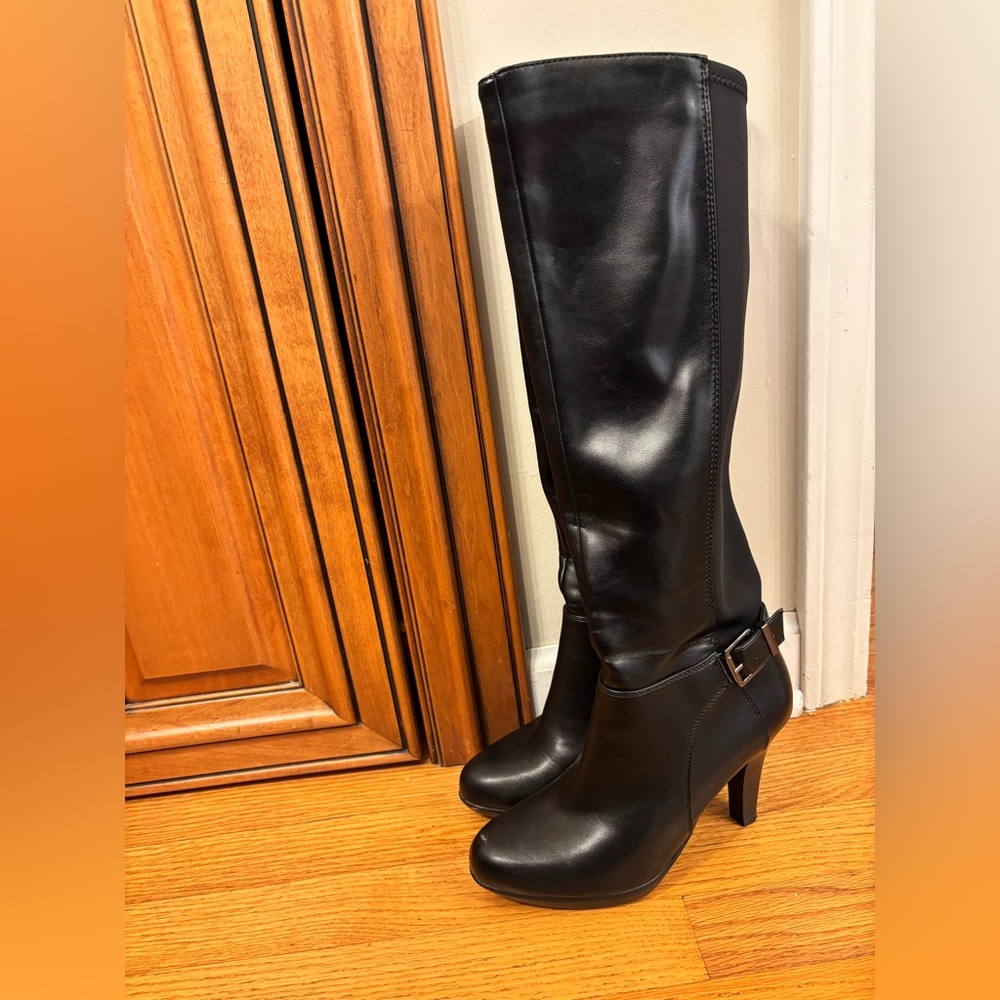 Alfani Black Leather Boots